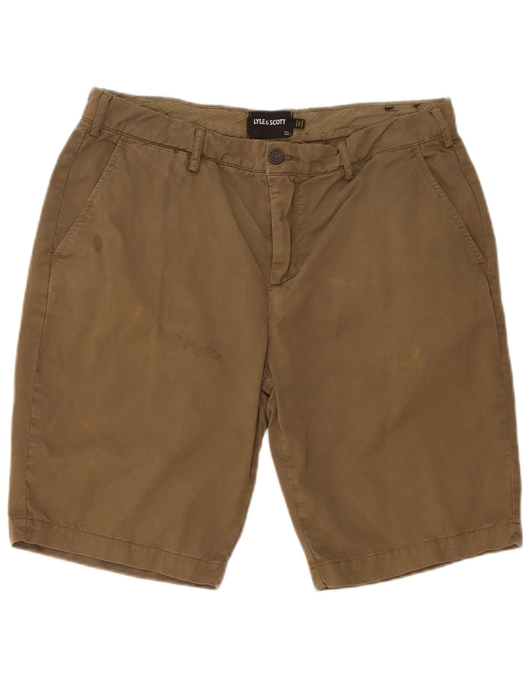 Pantaloncini chino da uomo Lyle & Scott W36 grandi cotone kaki