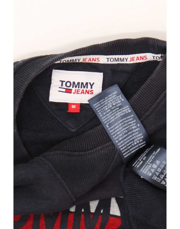 Felpa grafica da uomo Tommy Hilfiger Maglione medio in cotone blu navy