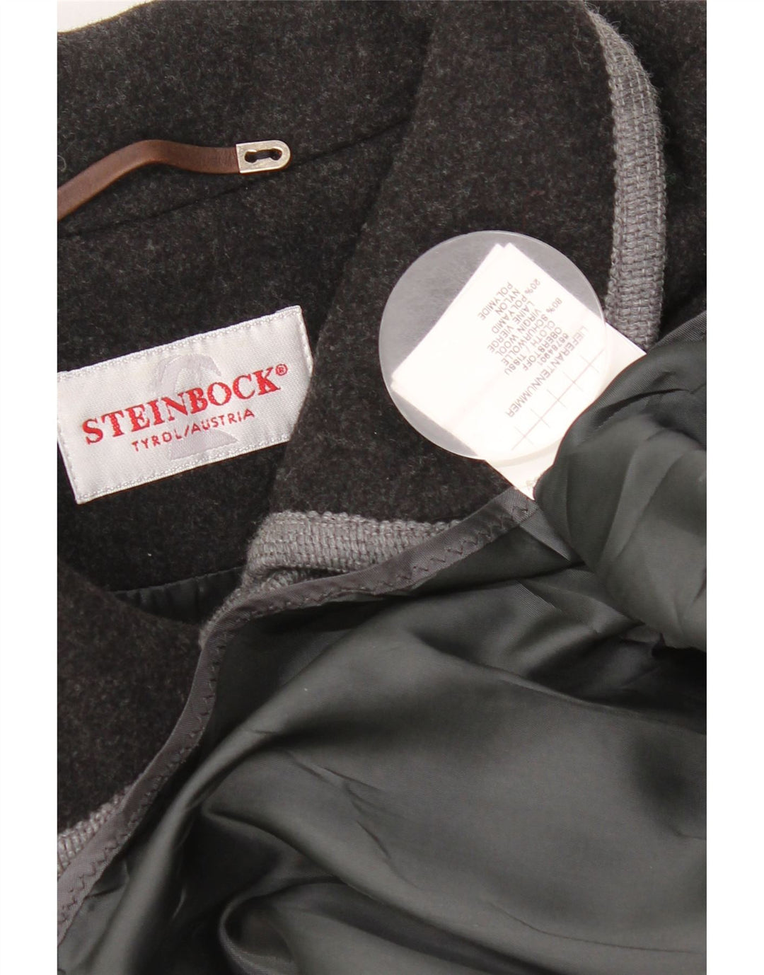 Cappotto a mantella da donna Steinbock taglia unica in lana vergine nera