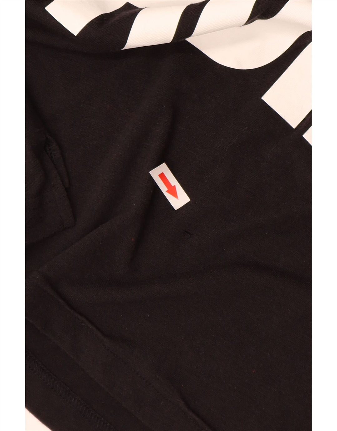 T-shirt grafica da donna Adidas Top UK 16/18 grande poliestere nero