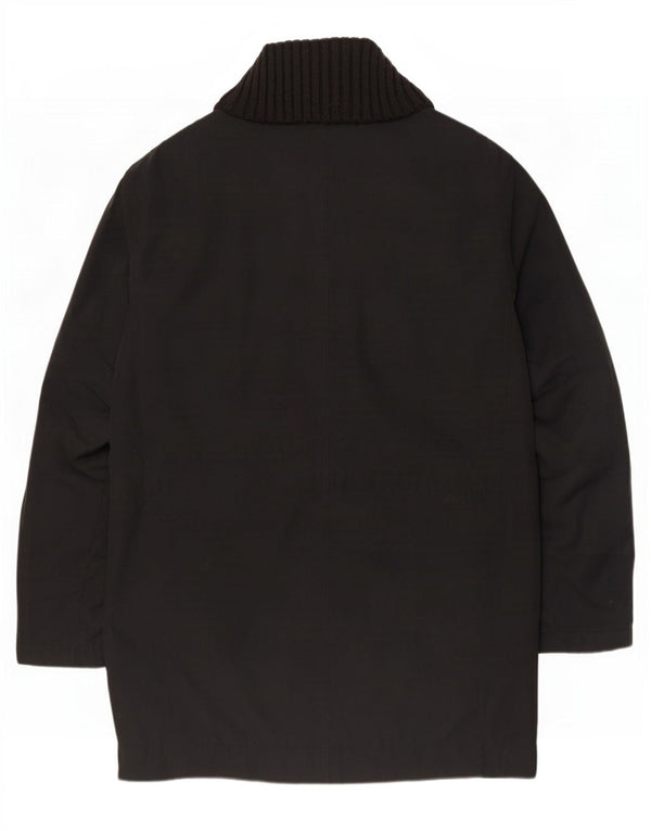 Cappotto da uomo Hugo Boss UK 42 XL poliestere nero