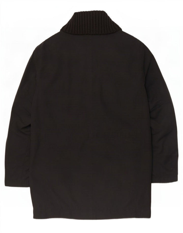 Cappotto da uomo Hugo Boss UK 42 XL poliestere nero