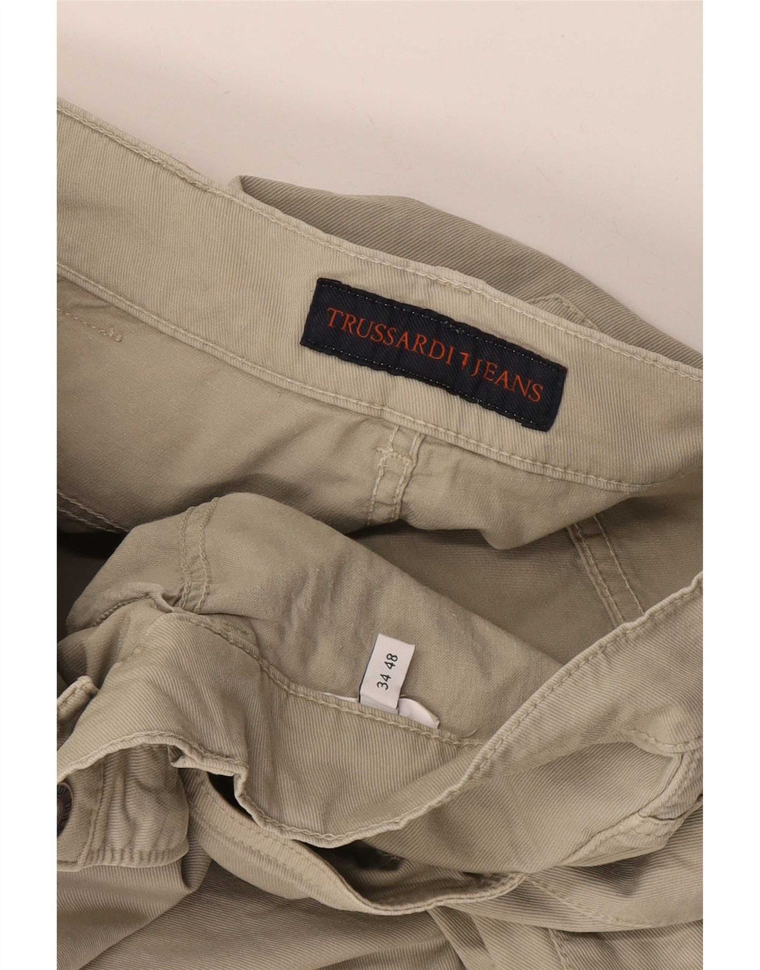 Pantaloni Casual Dritti Uomo Trussardi W34 L26 Grigi