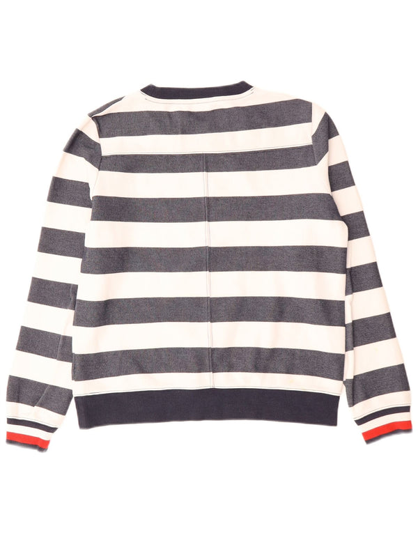 Felpa da donna Tommy Hilfiger Jumper UK 10 Small Navy Blue Striped