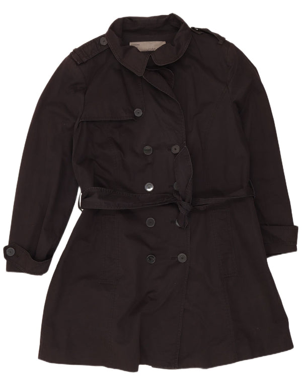 Trench da donna Zara UK 20 2XL Cotone blu navy