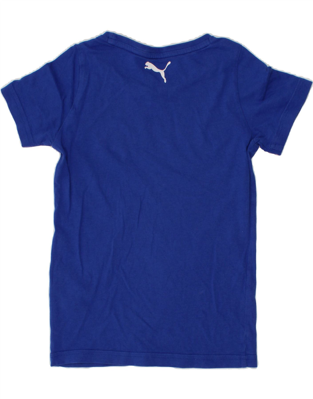 PUMA Boys Graphic T-Shirt Top 3-4 Years Blue Cotton Vintage Puma and Second-Hand Puma from Messina Hembry 