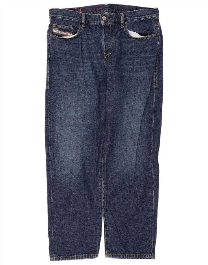 Jeans dritti da uomo Diesel W34 L28 cotone blu