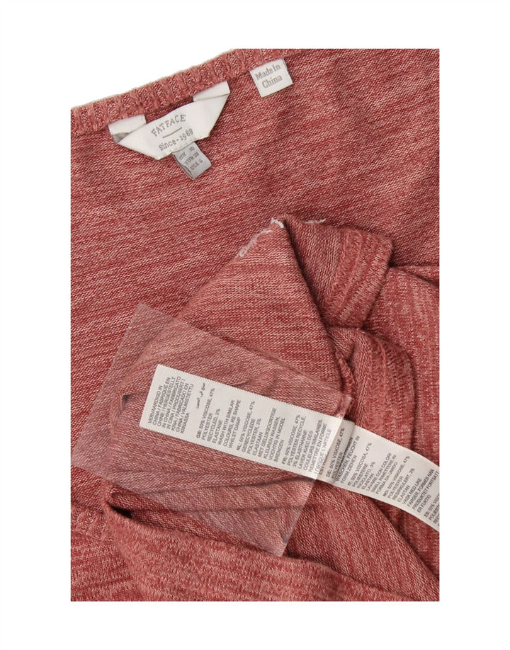 FAT FACE Womens Vest Top UK 10 Small  Maroon Viscose Vintage Fat Face and Second-Hand Fat Face from Messina Hembry 