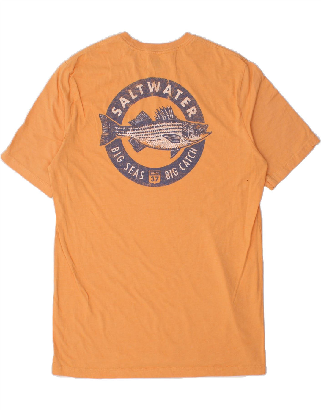 IZOD Mens Salt Water Graphic T-Shirt Top Large Orange Vintage Izod and Second-Hand Izod from Messina Hembry 