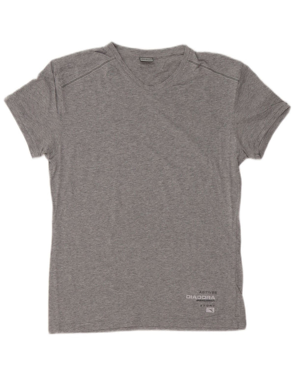 T-shirt Uomo Diadora Top Small Grigio Cotone