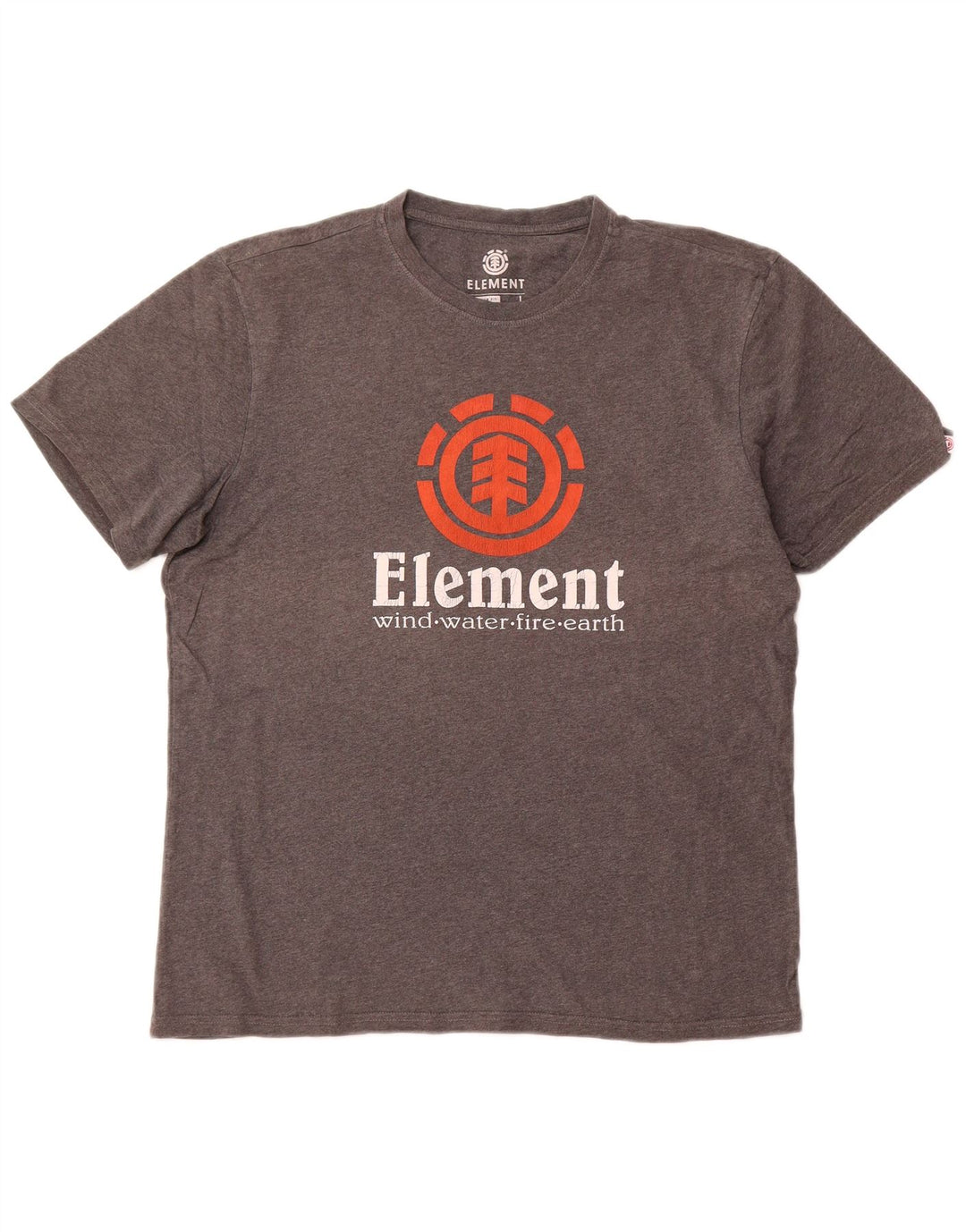 ELEMENT T-shirt grafica da uomo con vestibilità regolare, top grande in cotone grigio