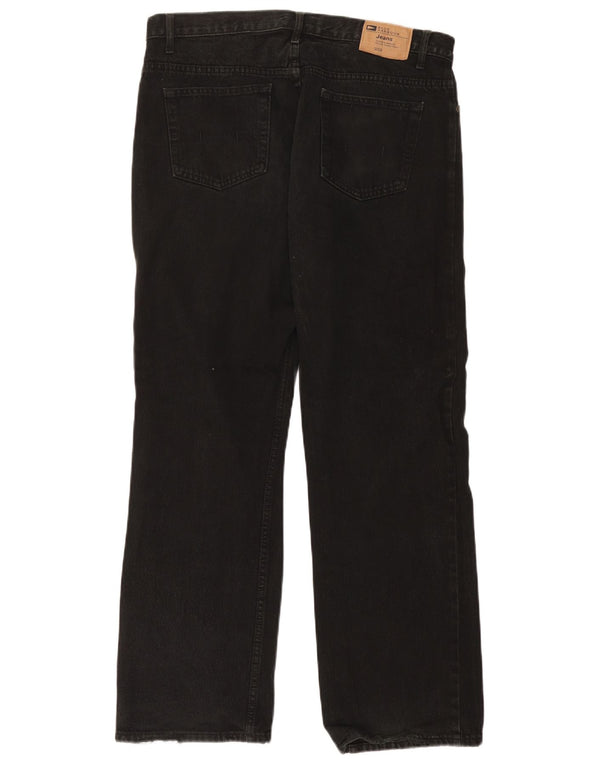 Jeans dritti da uomo Marks & Spencer Blue Harbour W36 L31 cotone nero