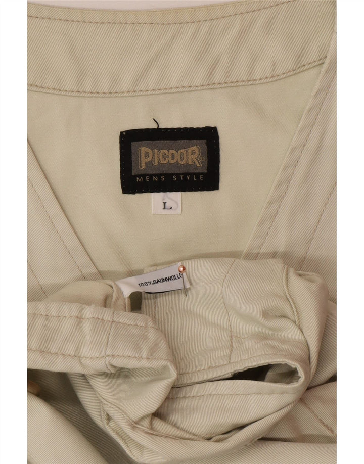 Gilet da uomo PICDOR UK 40 grande cotone beige