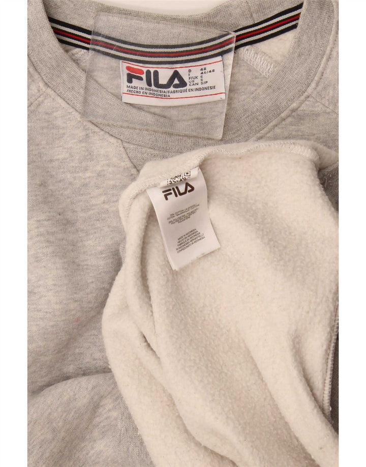 Fila Felpa Uomo Maglione Piccolo Cotone Grigio
