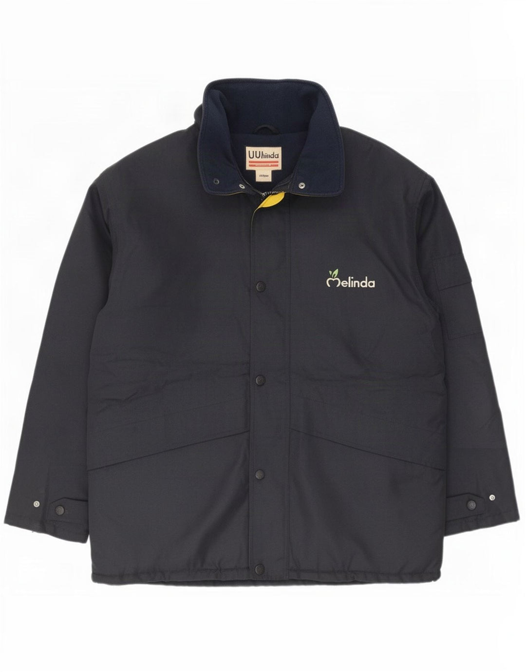 Giacca a vento vintage da uomo UK 42 XL poliestere blu navy
