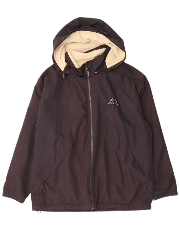 Giacca reversibile da uomo Kappa con vestibilità ampia e cappuccio UK 36 Small Blu Navy