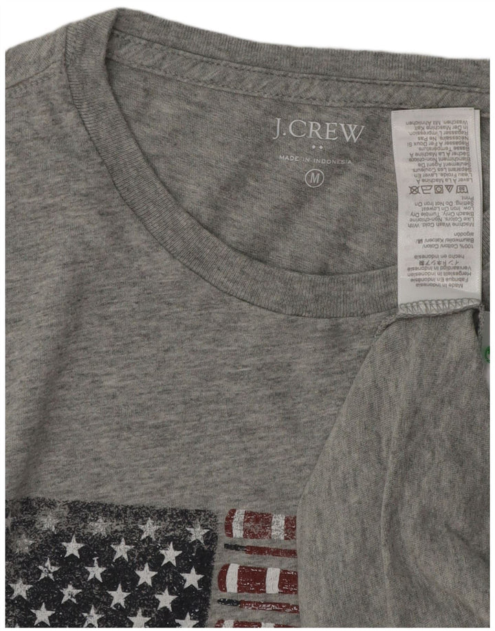 J. CREW T-shirt grafica da uomo in cotone grigio medio
