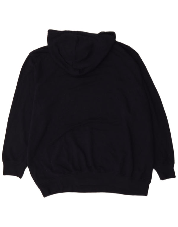 Jack & Jones Felpa con cappuccio grafica da uomo 2XL Cotone blu navy