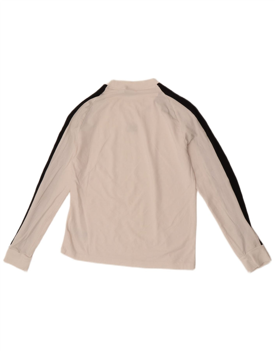 Top da donna Adidas manica lunga UK 12 cotone bianco medio