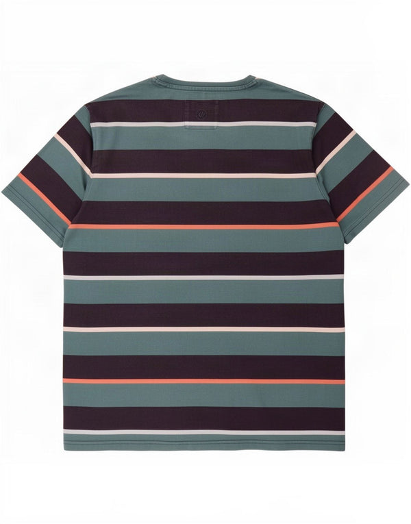 T-shirt da uomo Fat Face Top 2XL cotone a righe blu