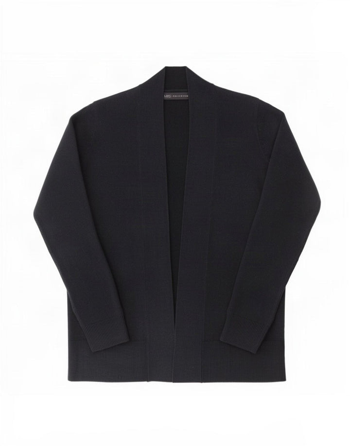 Maglione cardigan aperto da donna Marks & Spencer UK 14 Acrilico blu navy medio