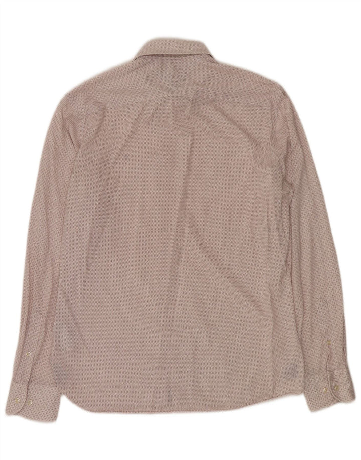 Camicia da uomo Regular Fit Tommy Hilfiger Cotone geometrico bianco sporco medio