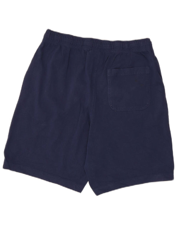 Pantaloncini sportivi Nike da uomo, cotone medio blu navy