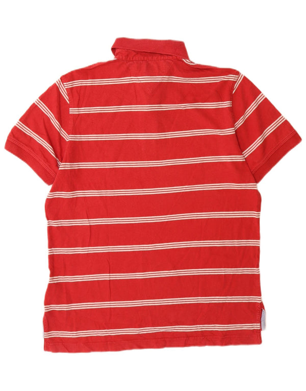 Polo da uomo Custom Fit Tommy Hilfiger piccola in cotone a righe rosse