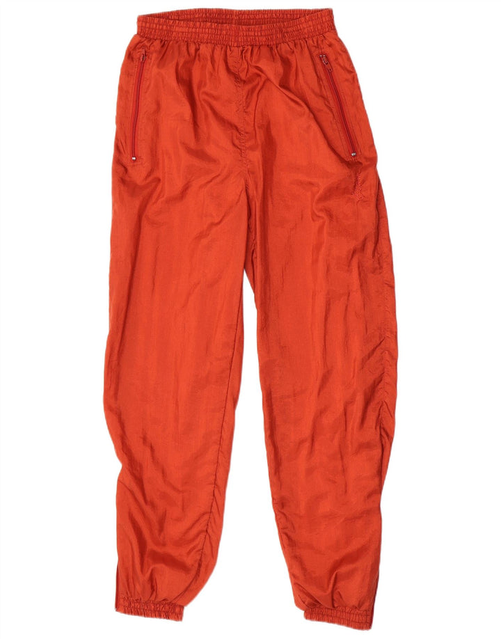 VINTAGE Pantaloni da tuta da uomo Joggers Nylon arancione medio
