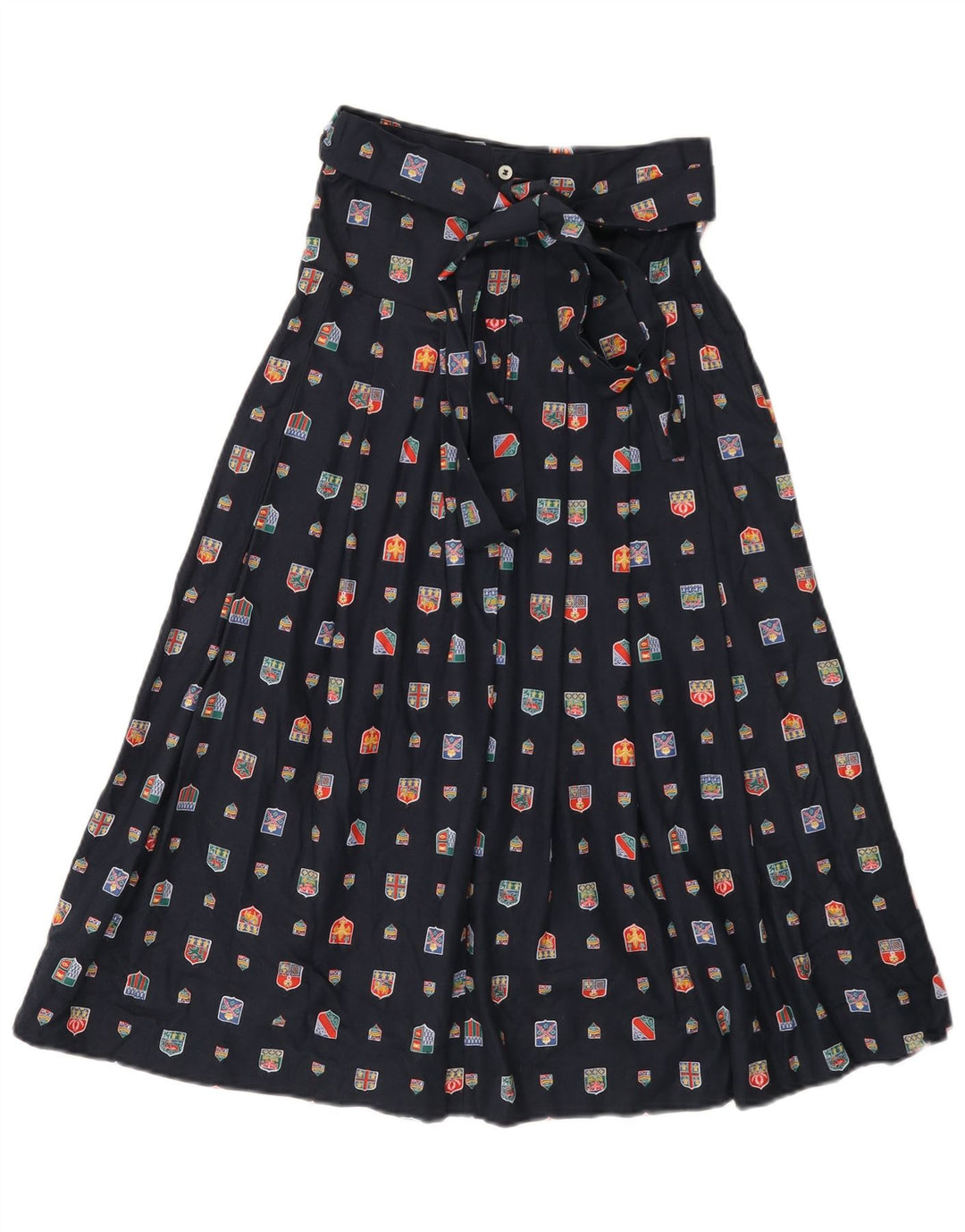 Gonna svasata per ragazze Scapa Maxi modello astratto 15-16 anni W26 Blu Navy