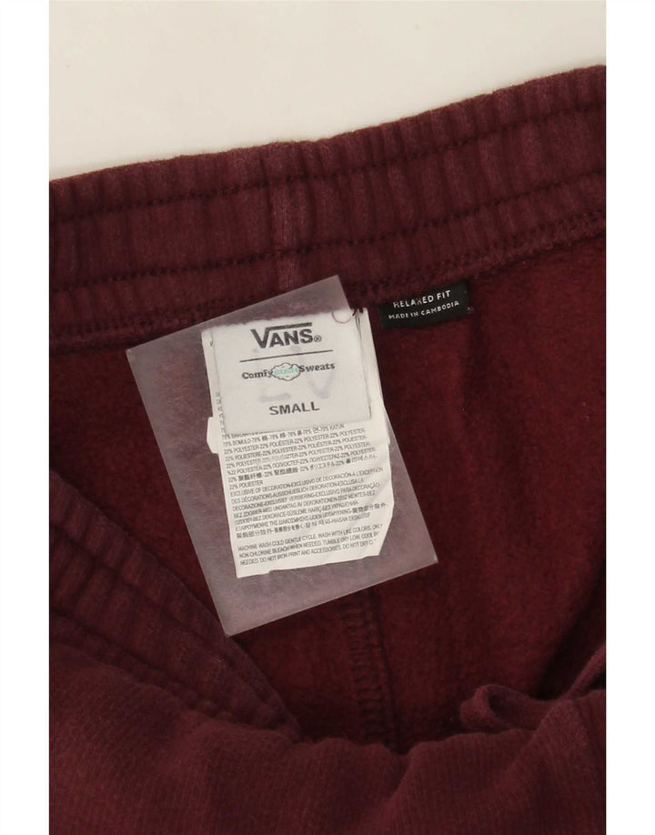 Pantaloni da tuta da uomo Vans Joggers piccoli in cotone bordeaux