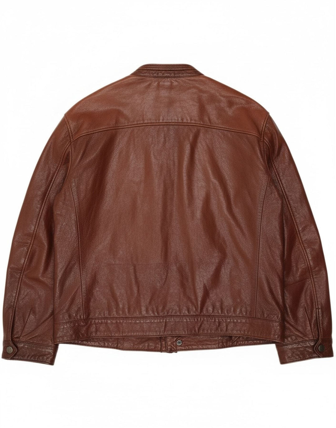 Giacca in pelle vintage da uomo UK 38 in pelle marrone medio