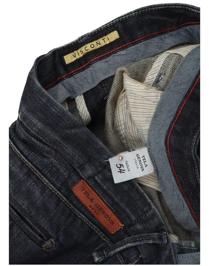 Jeans dritti da uomo VISCONTI IT 54 2XL W38 L32 Blu Cotone