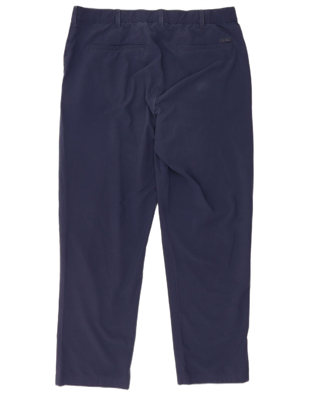 Pantaloni chino dritti da uomo Izod W40 L30 poliestere blu navy