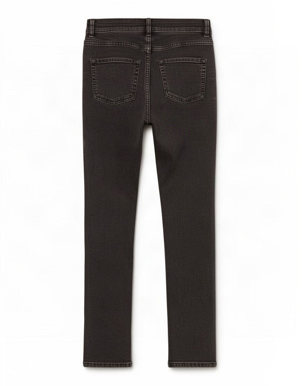 Jeans slim da donna Marks & Spencer UK 8 piccoli W26 L27 cotone nero