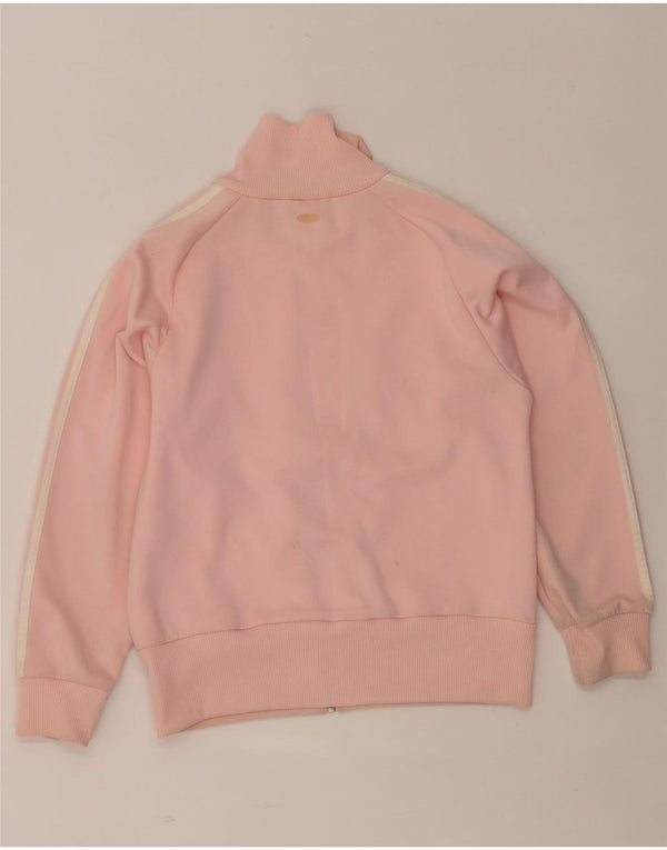 Giacca da tuta da donna Adidas UK 10 Small Pink Colourblock in poliestere