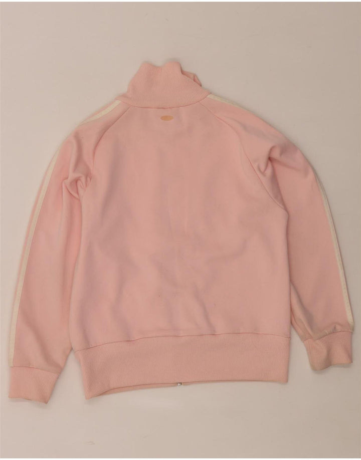 Giacca da tuta da donna Adidas UK 10 Small Pink Colourblock in poliestere