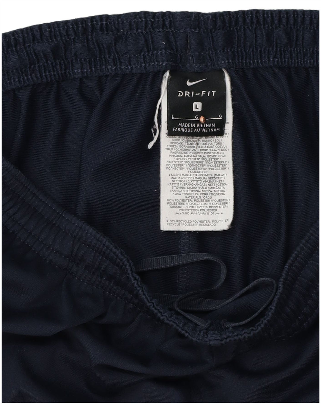 Pantaloni da tuta da uomo NIKE Dri Fit Large blu navy color block