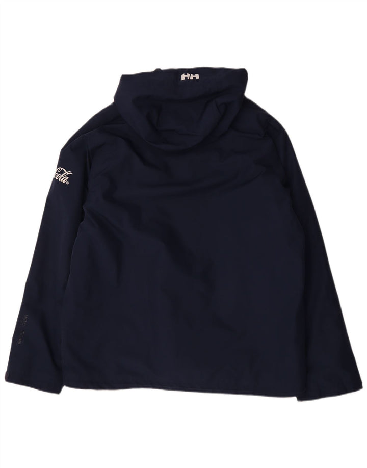 Giacca a vento con cappuccio da uomo Helly Hansen UK 42 XL poliestere blu navy