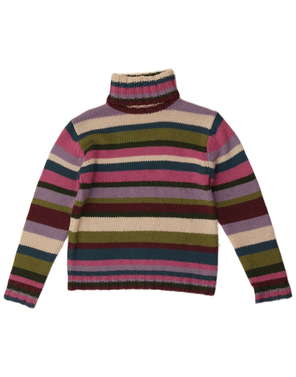 Maglione maglione collo alto Zara Trafaluc da donna UK 14 grande multicolore