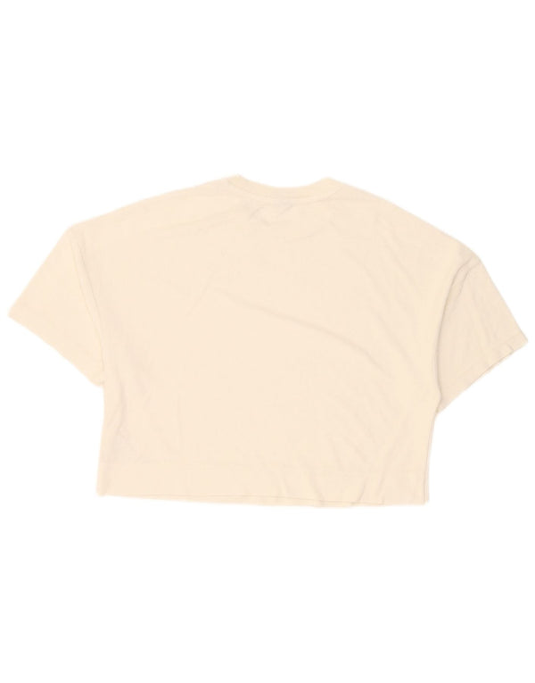 T-shirt corta da donna Puma UK 14 cotone bianco medio