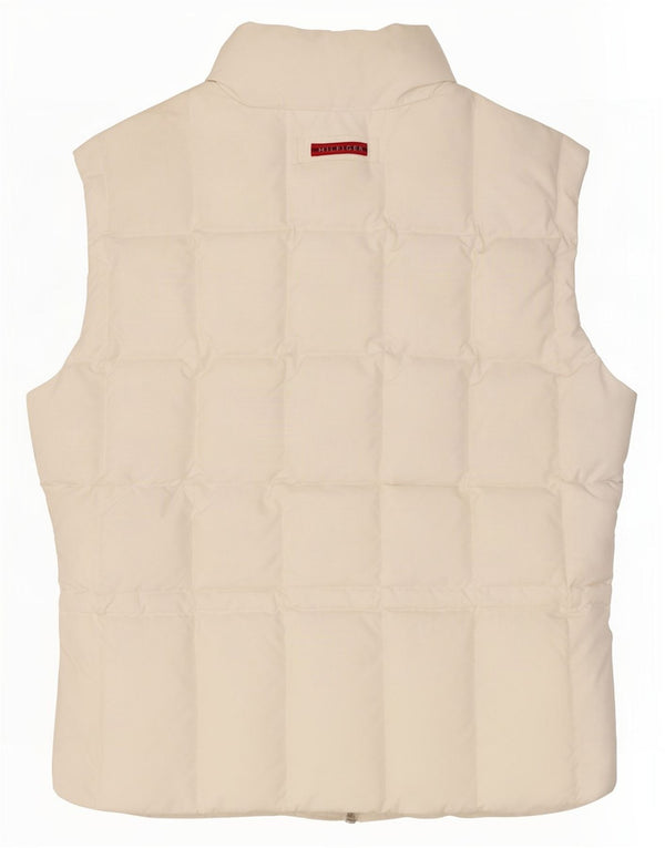 Gilet imbottito da donna Tommy Hilfiger UK 14 grande poliestere bianco