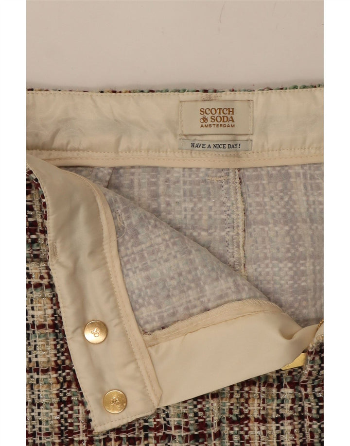 SCOTCH & SODA Womens Mini Skirt W26 Small Multicoloured Check Vintage Scotch & Soda and Second-Hand Scotch & Soda from Messina Hembry 