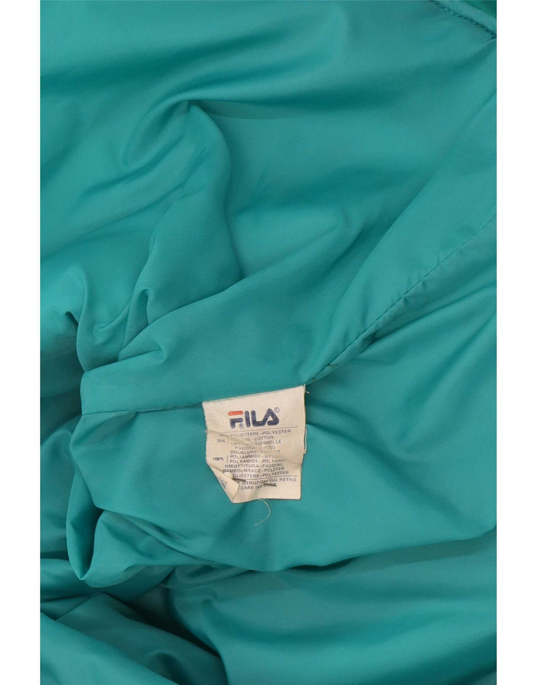 Giacca trapuntata da uomo Fila IT 50 Large Turchese Poliestere