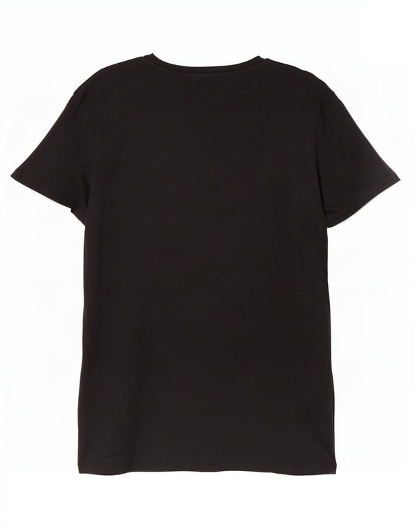 Levi's T-shirt grafica da donna New York Top UK 10 piccola in cotone nero