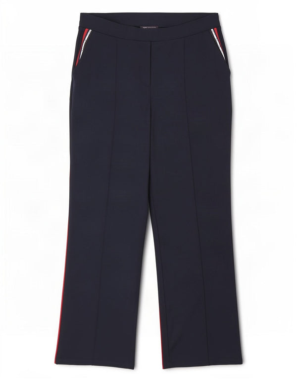 Marks & Spencer Womens Casual Trousers UK 12 Medium W30 L32 Navy Blue