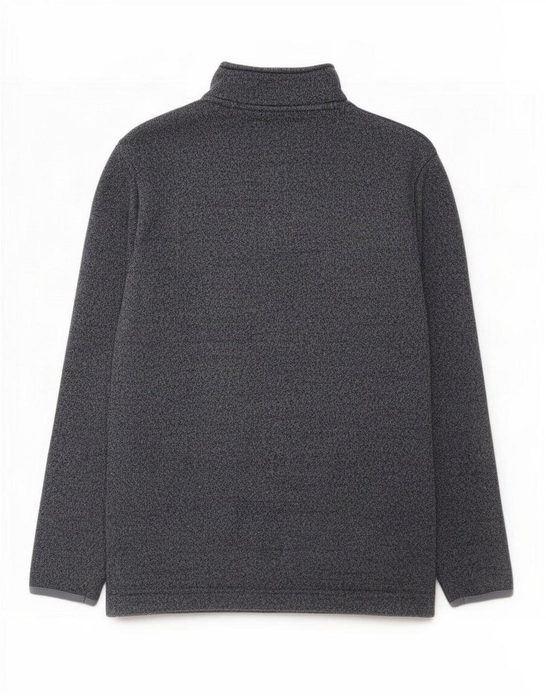 Felpa da uomo con collo con zip Weird Fish, grande poliestere chiazzato grigio