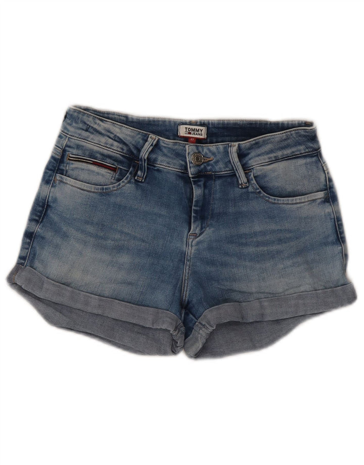 Pantaloncini di jeans da donna Tommy Hilfiger W27 piccolo cotone blu