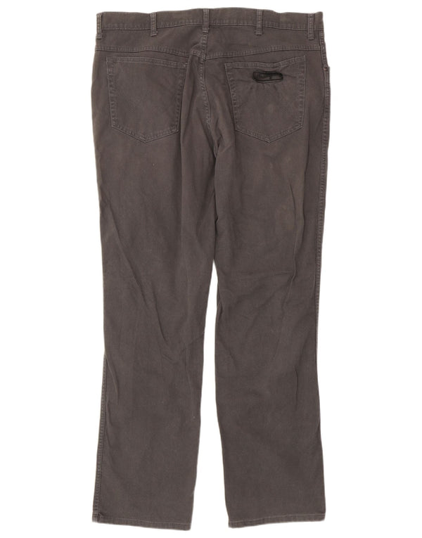 Pantaloni casual dritti elasticizzati Texas da uomo Wrangler W40 L34 cotone grigio