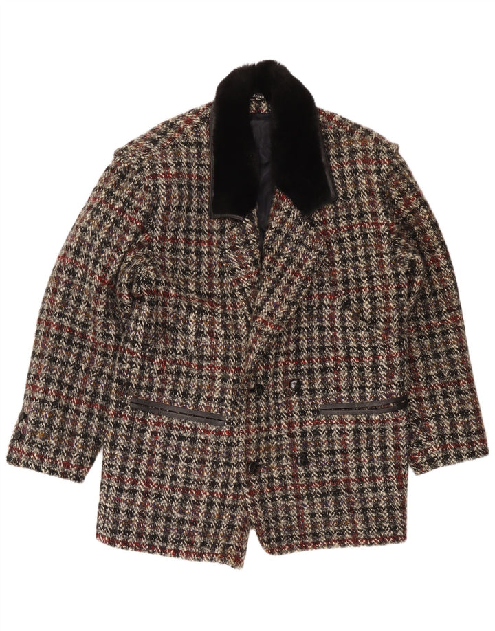 Giacca blazer doppiopetto da uomo Breco IT 48 medio a quadri multicolore